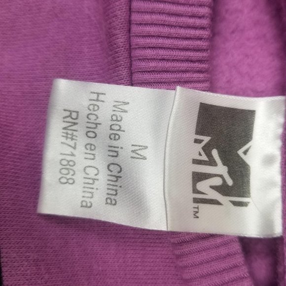 MTV Moon Man Women's Cropped Sweatshirt Medium - Picture 4 of 10